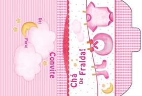 Convite Chá De Fralda C-177 Com 10 Litoarte Convite Chá De Fralda C-177 Com 10 Litoarte