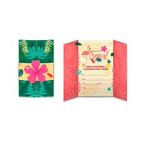 Convite De Aniversário Festa Flamingo Junco 8Un Convite De Aniversário Festa Flamingo Junco 8Un