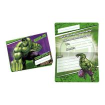 Convite de Aniversário Hulk - 8 Unidades