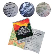 Convite de Aniversário Infantil Jurassic World 8 Unidades - Festcolor Convite de Aniversário Infantil Jurassic World 8 Unidades - Festcolor