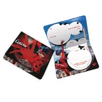 Convite de Aniversário Ladybug - 12 Unidades