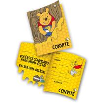Convite Festa de Aniversário Ursinho Pooh e sua Turma 8 Uni Festcolor - Inspire sua Festa Loja