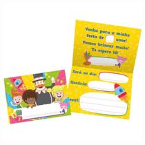 Convite Festa Mundo Bita - Kit com 12 unidades - Regina Convite Festa Mundo Bita - Kit com 12 unidades - Regina