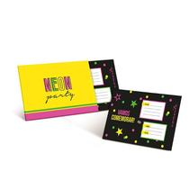 Convite - Festa Neon - 08 unidades - Cromus - Rizzo Festas Convite - Festa Neon - 08 unidades - Cromus - Rizzo Festas