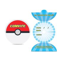 Convite Festa Pokemon Aniversário Pokebola Convite Festa Pokemon Aniversário Pokebola