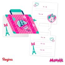 Convite Minnie Mouse Regina 8Un