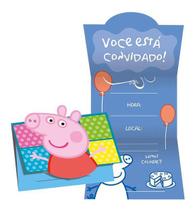 Convite Peppa Pig Personagem Festa Aniversário Infantil 8 Un - Regina