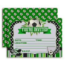 Convites para festas Amanda Creation Soccer Birthday 20 Cards