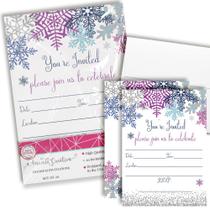Convites para festas Amanda Creation Winter Snowflake x20