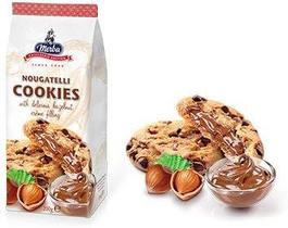 Cookie Chocolate Recheado Creme Avelã Nougatelli Merba 200g