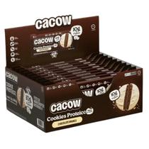 Cookie Proteico All Black Cacow Chocolate Branco 9 unidades 40g - Cookie Proteico All Black Cacow Chocolate Branco 9 unidades 40g -