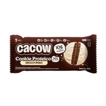 Cookie Proteico Cacow All Black Sabor Chocolate Branco com 10g de Proteína 40g