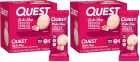 Cookie Quest Biscoito Glaceado Sabor Bolo de Morango 10g de Proteína Pacote com 2 Cookie Quest Biscoito Glaceado Sabor Bolo de Morango 10g de Proteína Pacote com 2