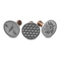 Cookie Stamps Nordic Ware Honey Bee, conjunto de 3, cinza Cookie Stamps Nordic Ware Honey Bee, conjunto de 3, cinza