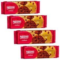 Cookies Alpino Crocante com Gotas 4x60g - Nestle