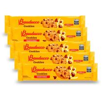 Cookies Bauducco Tradicional Gotas de Chocolate Kit 5un 100g