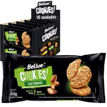 Cookies BELIVE Castanha (Sem Gluten & Sem Leite) 80g (10 un) Cookies BELIVE Castanha (Sem Gluten & Sem Leite) 80g (10 un)