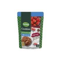 Cookies Morango com Cobertura sabor Chocolate Integral Zero Açúcar Vitao 80 g