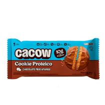Cookies Proteico Tradicional Chocolate Meio Amargo Cacow 40g Cookies Proteico Tradicional Chocolate Meio Amargo Cacow 40g