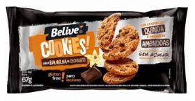 Cookies sabor baunilha e chocolate Zero Lactose Belive - 67 g Sem Glúten e Sem Açúcar