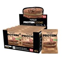 Cookies topway com proteina chocolate com avela 10x45g