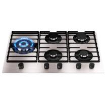 Cooktop 05 Bocas A Gás Tripla Chama MCG5BL Prata Mueller Bivolt Cooktop 05 Bocas A Gás Tripla Chama MCG5BL Prata Mueller Bivolt