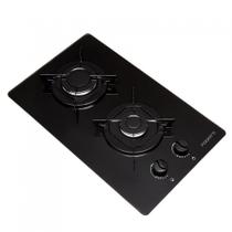 Cooktop 2 Bocas à Gás Mesa de Vidro Temperado 6mm Fogatti