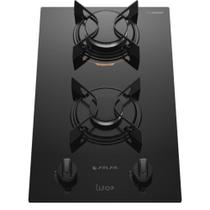 Cooktop 2 Bocas Atlas U Top com Mesa de Vidro Preto Bivolt