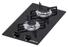 Cooktop 2 bocas Chamalux ultra chama Bivolt Preto
