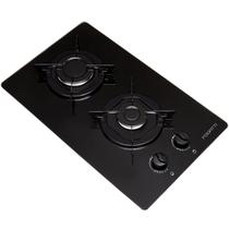 Cooktop 2 Bocas com Vidro Preto - Fogatti