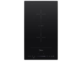 Cooktop 2 Bocas Elétrico Midea Touch Digital Preto Acendimento Automático CFBD22