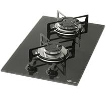 Cooktop 2 Bocas Fischer Vidro Temperado Gás Preto Bivolt - 7