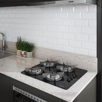 Cooktop 4 Boca com Mesa de Vidro Safe Preto