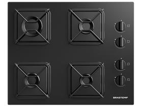 Cooktop 4 Bocas a Gás Brastemp GLP Preto Superautomático BDD61BE