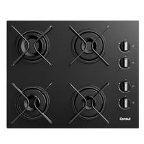 Cooktop 4 Bocas a Gás Consul com Grades Estáveis e Mesa de Vidro - CD060BE Cooktop 4 Bocas a Gás Consul com Grades Estáveis e Mesa de Vidro - CD060BE
