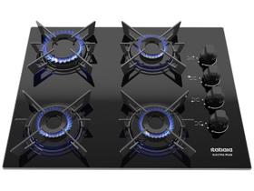 Cooktop 4 Bocas a Gás GLP Itatiaia Preto Electra Plus