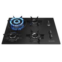 Cooktop 4 bocas a gás mueller mesa de vidro tripla chama mcg4bc bivolt