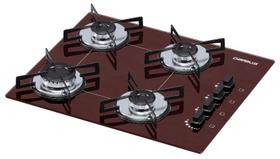 Cooktop 4 bocas Chamalux ultra chama Bivolt Marrom