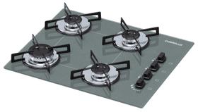 Cooktop 4 bocas Chamalux ultra chama Bivolt Prata