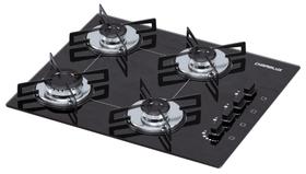 Cooktop 4 bocas Chamalux ultra chama Bivolt Preto