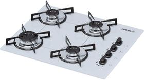 Cooktop 4 Bocas Chamalux Ultra Chama Bivolt Trempe de Chapa Branco