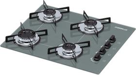 Cooktop 4 Bocas Chamalux Ultra Chama Bivolt Trempe de Chapa Cinza