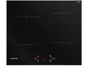 Cooktop 4 Bocas de Indução Brastemp com Funções Especiais - BDJ60BE Cooktop 4 Bocas de Indução Brastemp com Funções Especiais - BDJ60BE