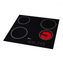 Cooktop 4 Bocas Elétrico Mesa Vitrocerâmica Touch 220v Preto - Fischer Cooktop 4 Bocas Elétrico Mesa Vitrocerâmica Touch 220v Preto - Fischer