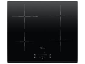 Cooktop 4 Bocas Elétrico Midea Vitrocerâmico Touch Digital Preto Acendimento Automático CYC40P2