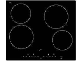 Cooktop 4 Bocas Elétrico Midea Vitrocerâmico Touch Preto CCA40P2