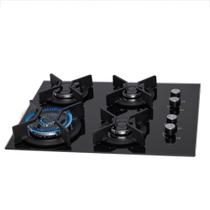 Cooktop 4 Bocas Fischer Infinity Tripla Chama Mesa de Vidro - Bivolt