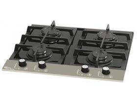 Cooktop 4 Bocas Fischer Platinum Vidro - à Gás Natural e GLP Acendimento Superautomático