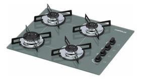 Cooktop 4 Bocas Fogão Gás Cozinha Ultra Chama Chamalux Bivolt Prata