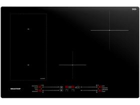 Cooktop 4 Bocas Indução Brastemp Vitrocerâmico - Touch com Timer Preto BDJ77BE